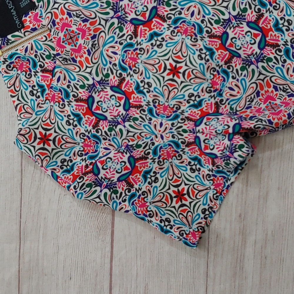 Cynthia Rowley Multicolor Patterned Shift Dress - image 3